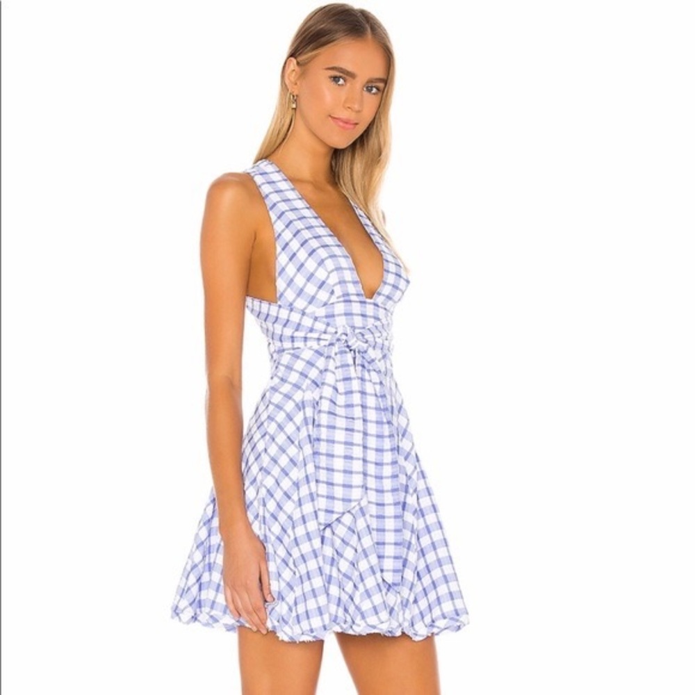 Gingham Free People Mini Dress